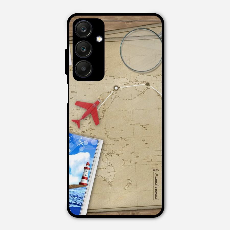 Summer Travel Metal Back Case for Galaxy A25 5G