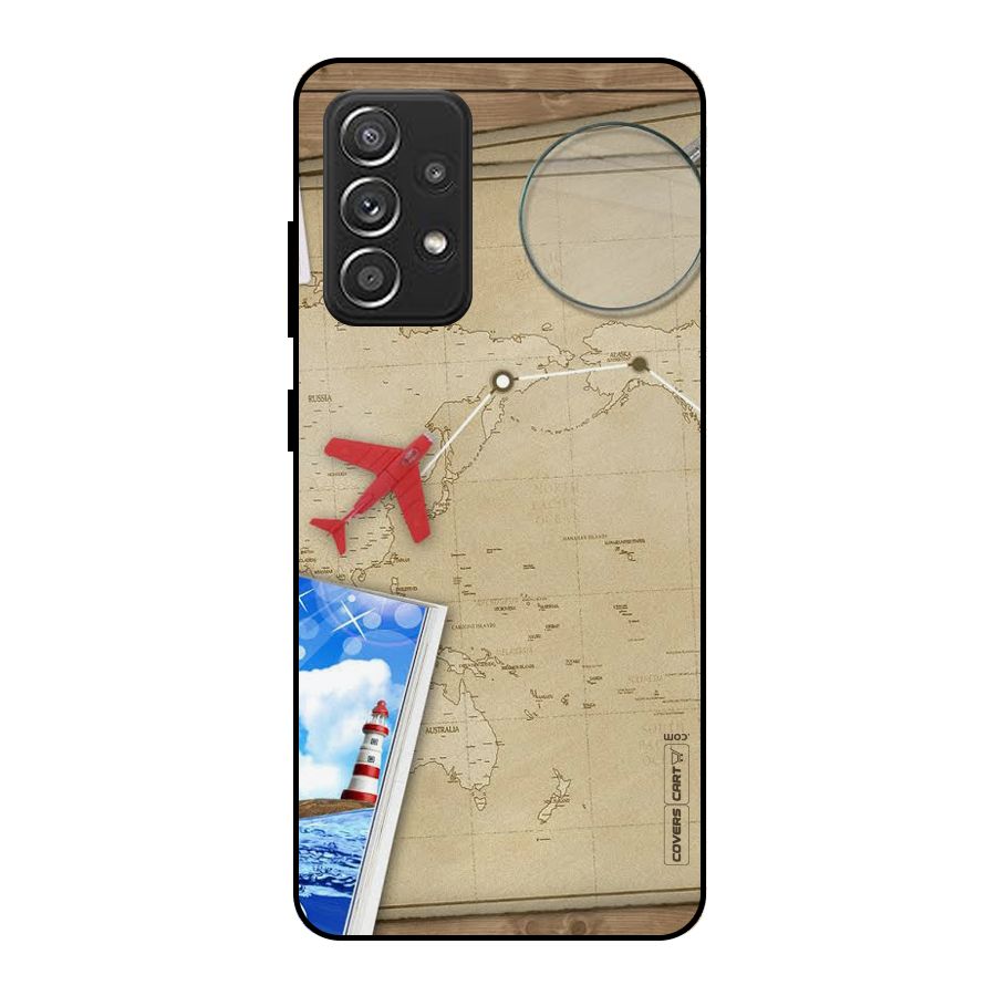 Summer Travel Metal Back Case for Galaxy A52