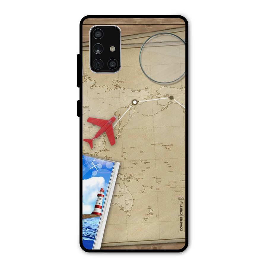 Summer Travel Metal Back Case for Galaxy A71