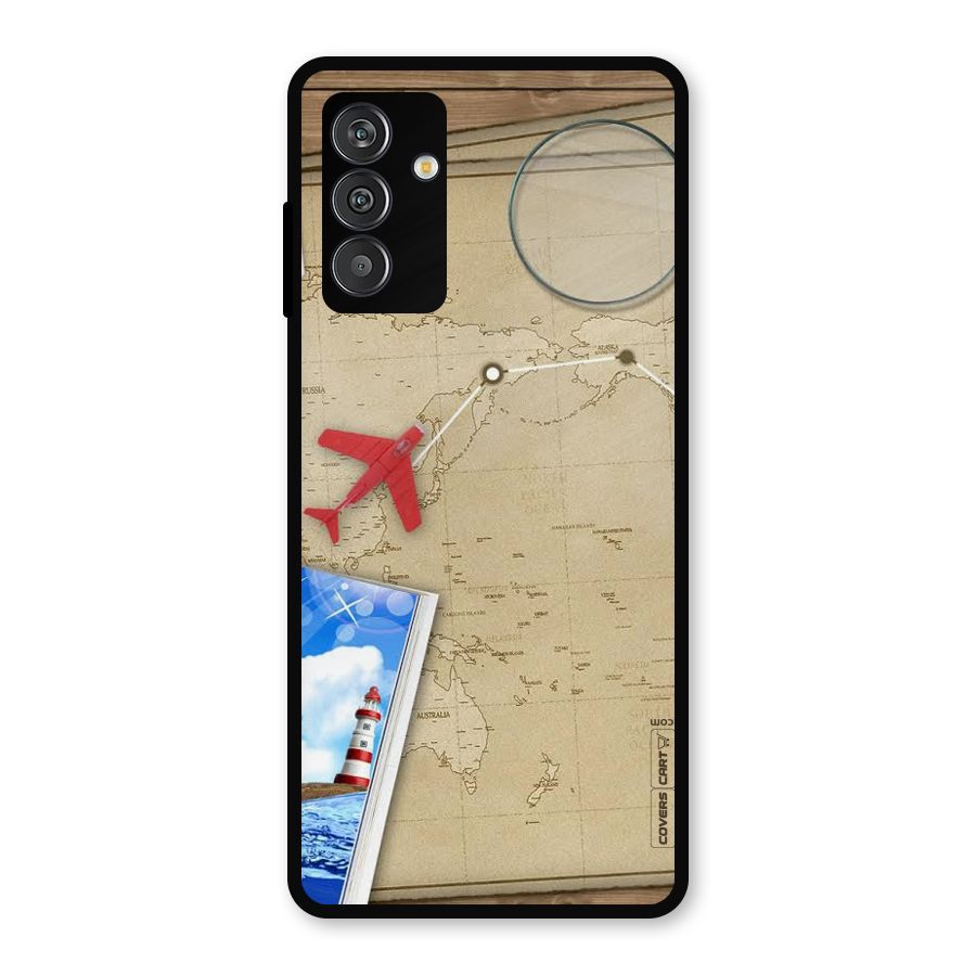 Summer Travel Metal Back Case for Galaxy M14 5G