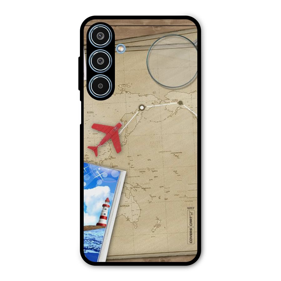 Summer Travel Metal Back Case for Galaxy M35