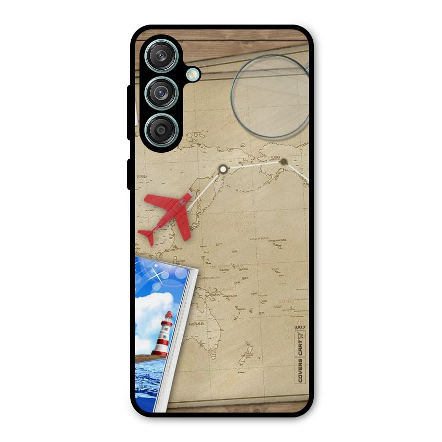 Summer Travel Metal Back Case for Galaxy M55 5G