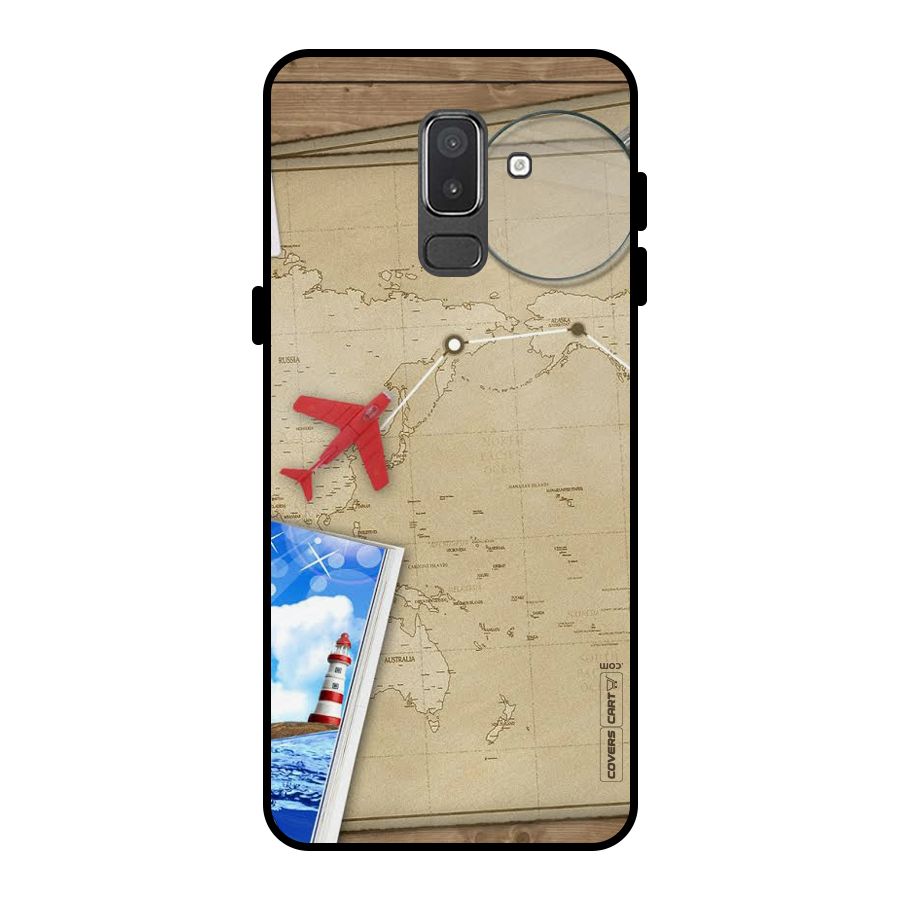 Summer Travel Metal Back Case for Galaxy On8 (2018)