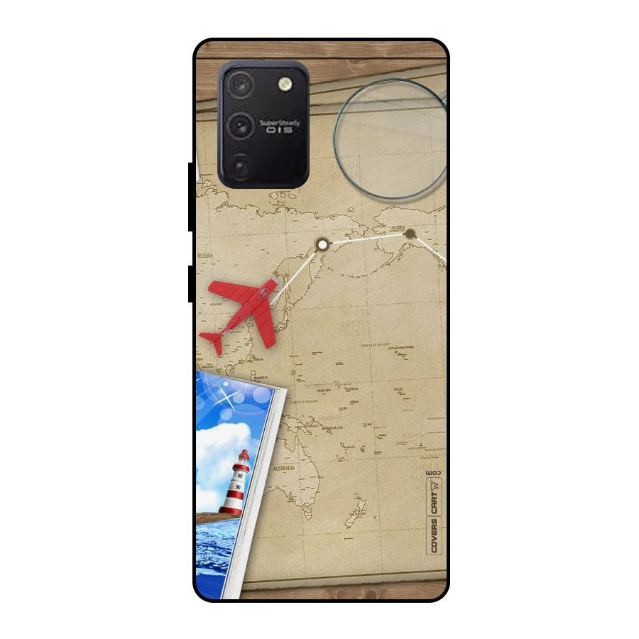 Summer Travel Metal Back Case for Galaxy S10 Lite