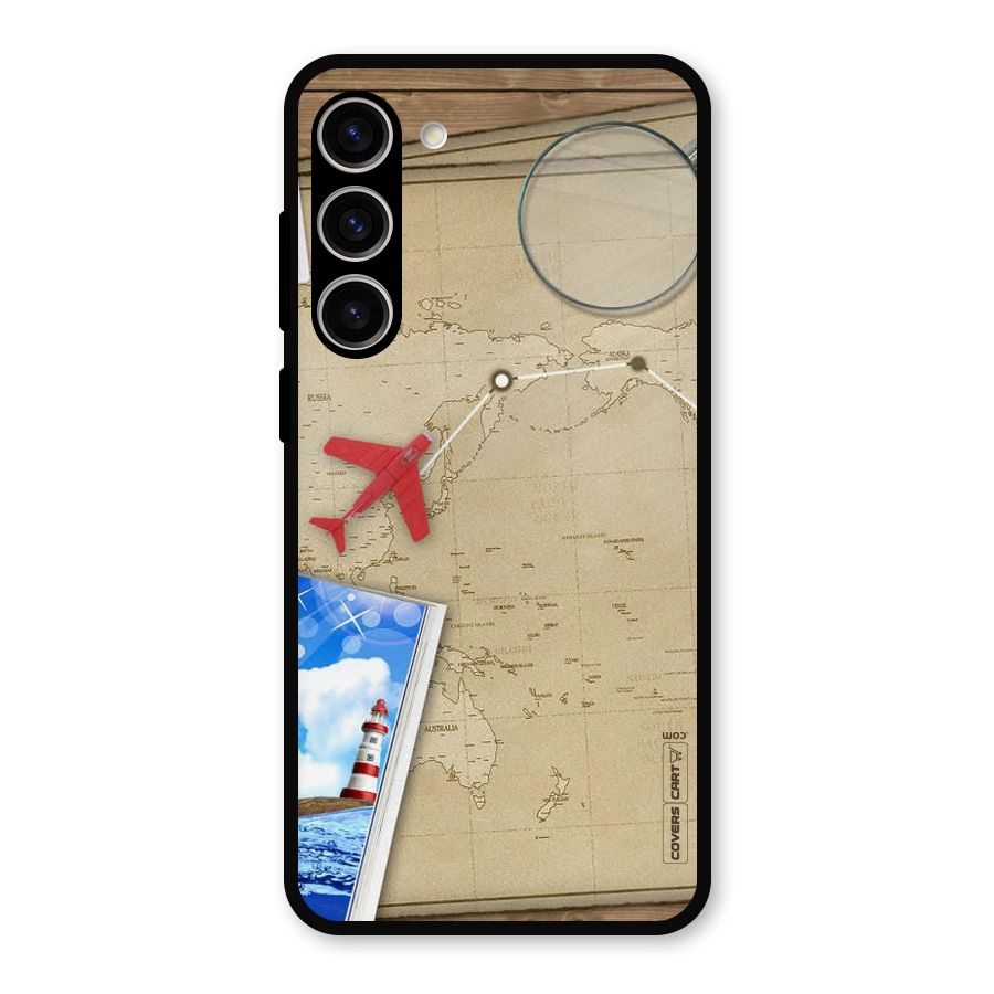 Summer Travel Metal Back Case for Galaxy S23 Plus