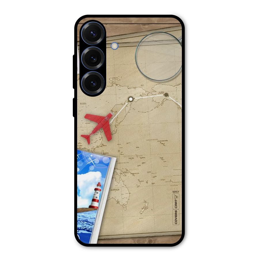 Summer Travel Metal Back Case for Galaxy S25 Plus