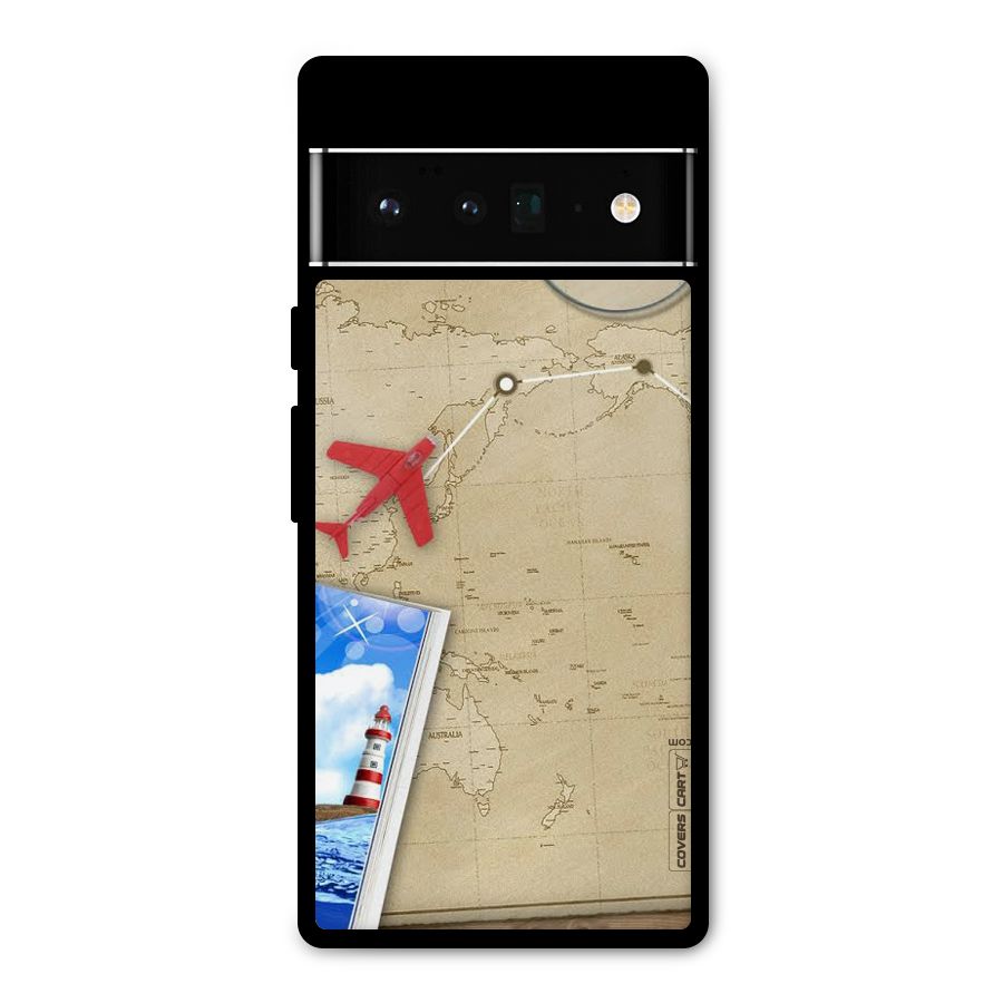 Summer Travel Metal Back Case for Google Pixel 6 Pro