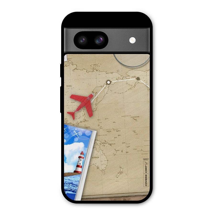 Summer Travel Metal Back Case for Google Pixel 8a