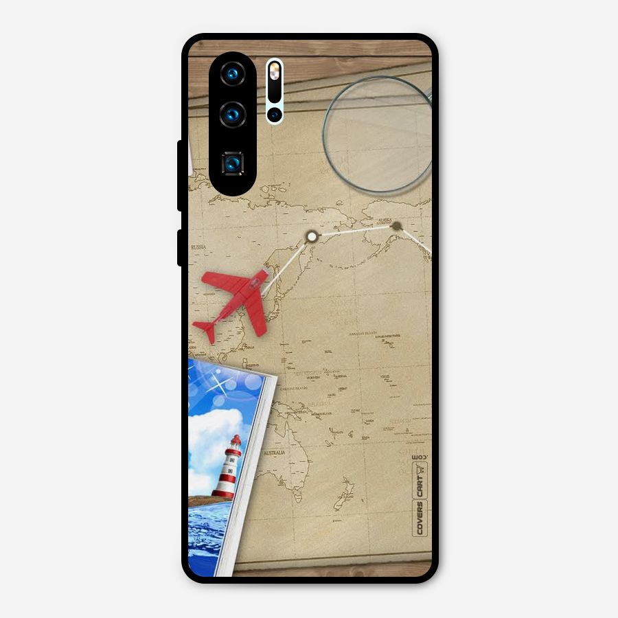 Summer Travel Metal Back Case for Huawei P30 Pro