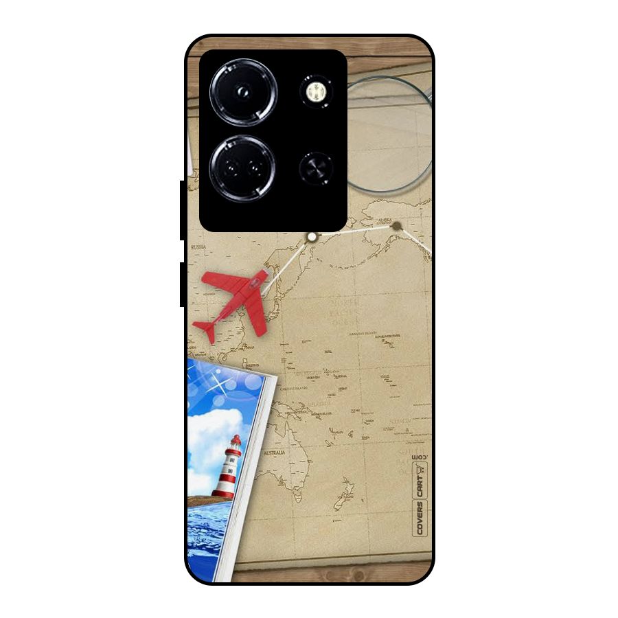 Summer Travel Metal Back Case for Infinix Note 30 5G