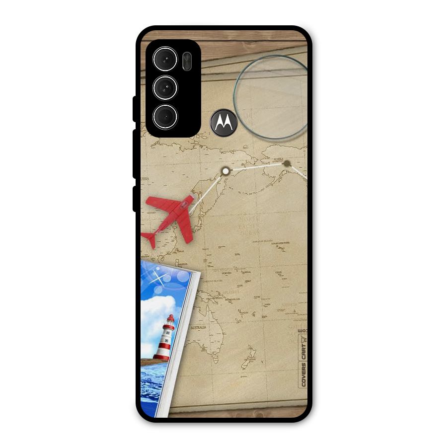 Summer Travel Metal Back Case for Moto G60