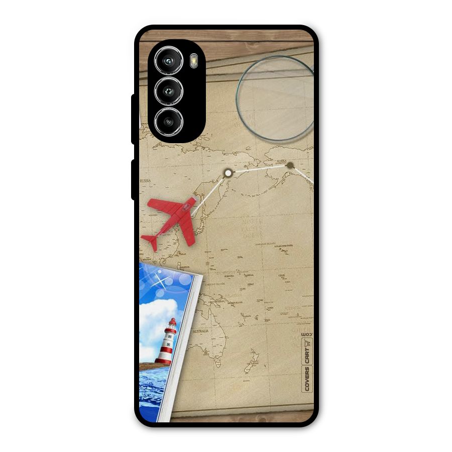 Summer Travel Metal Back Case for Moto G82