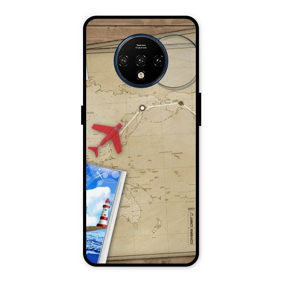 Summer Travel Metal Back Case for OnePlus 7T