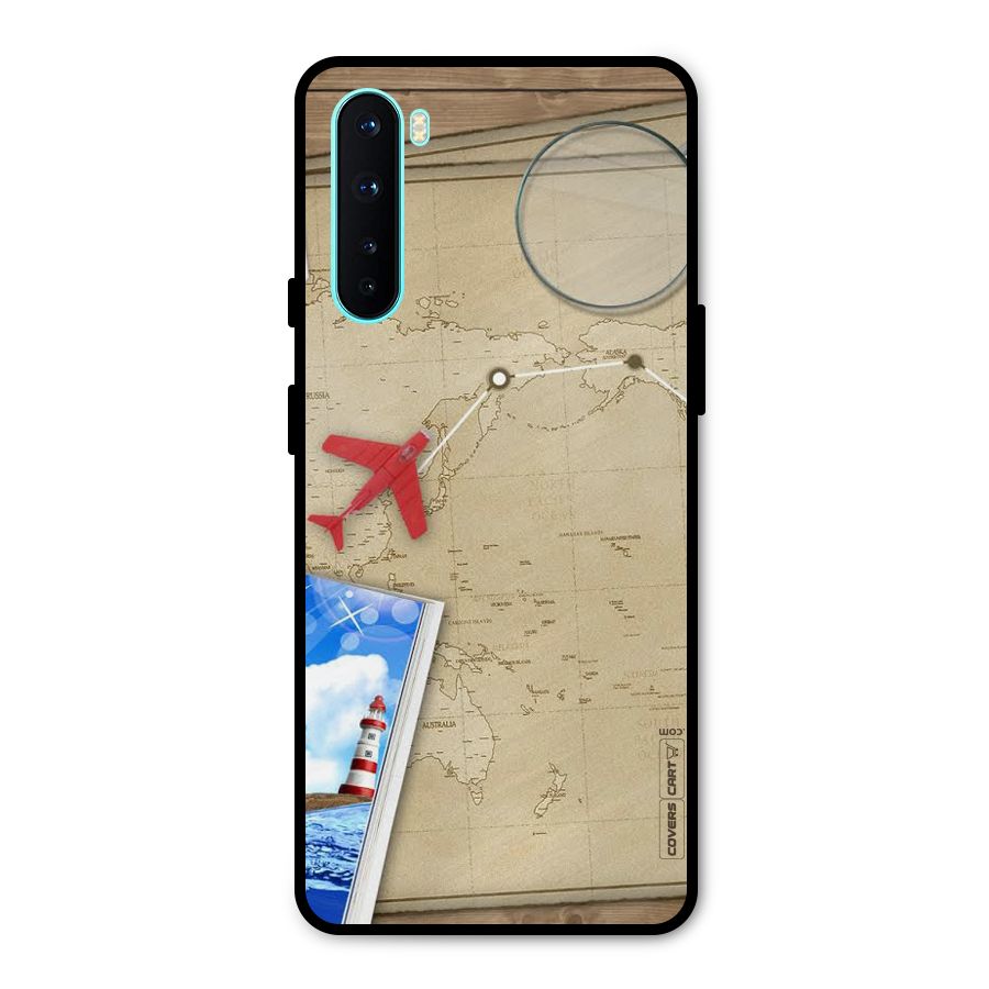 Summer Travel Metal Back Case for OnePlus Nord