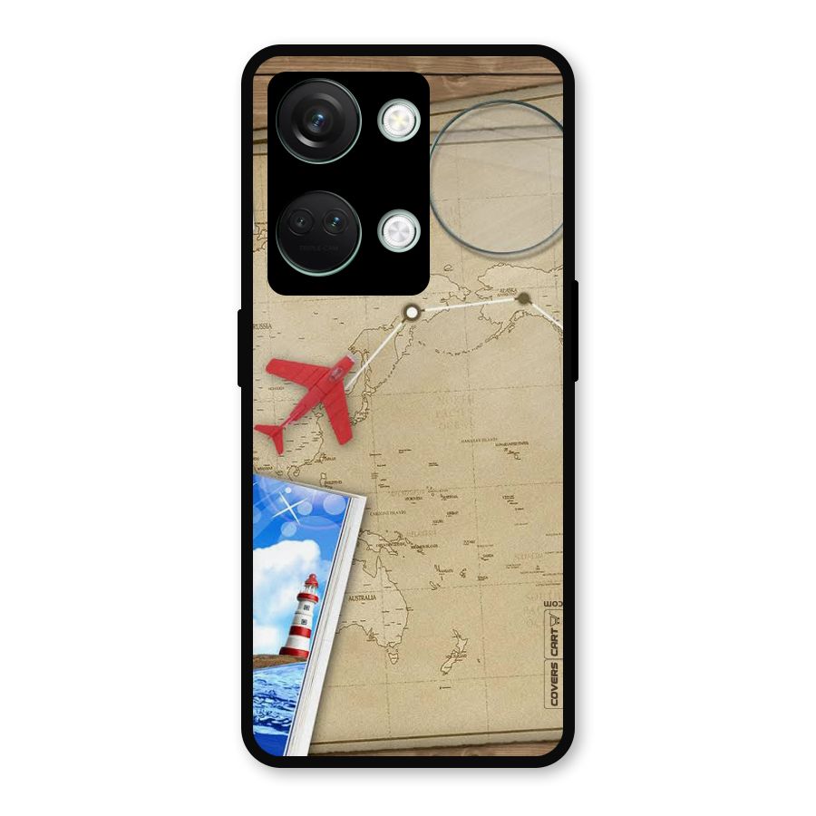 Summer Travel Metal Back Case for OnePlus Nord 3