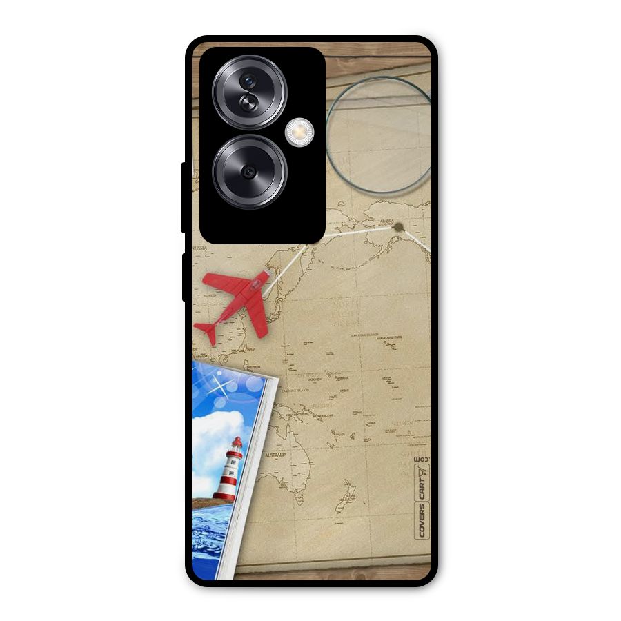Summer Travel Metal Back Case for Oppo A79 5G