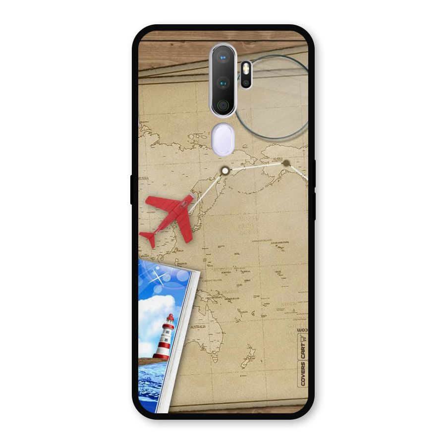 Summer Travel Metal Back Case for Oppo A9 (2020)