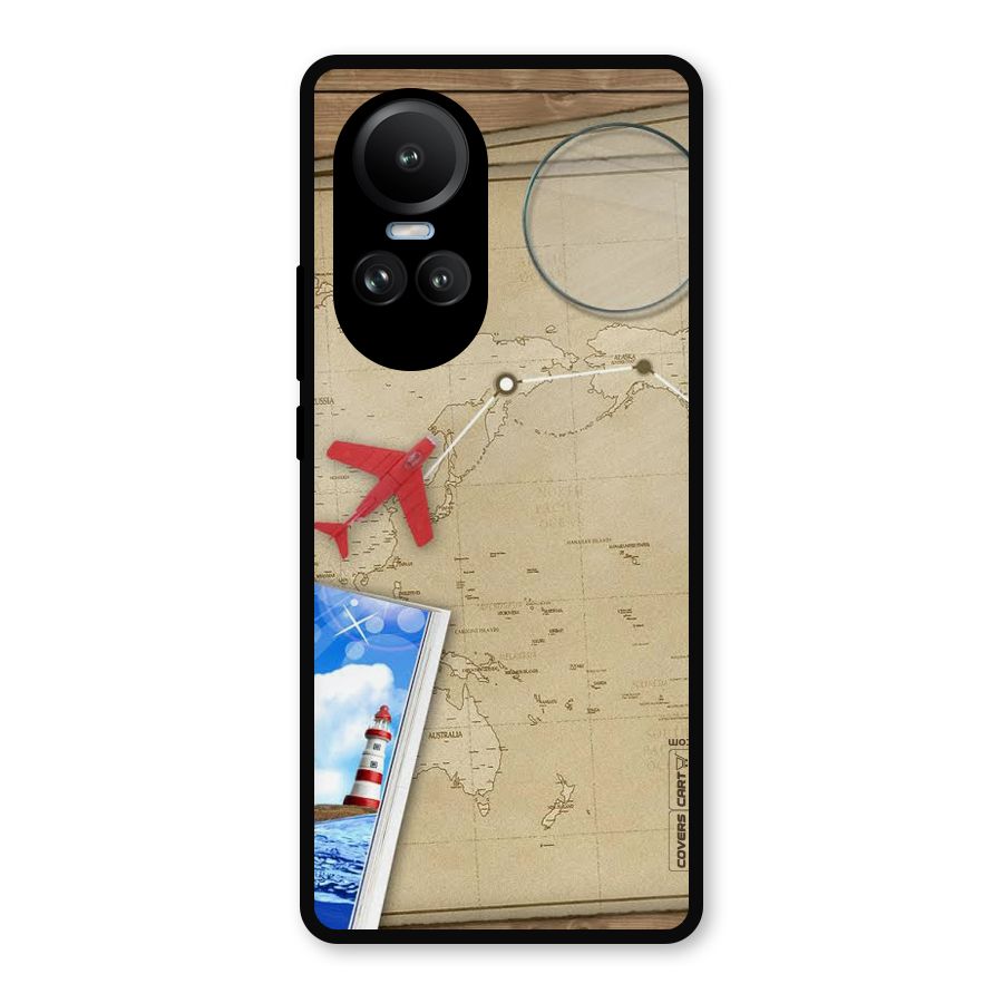Summer Travel Metal Back Case for Oppo Reno10