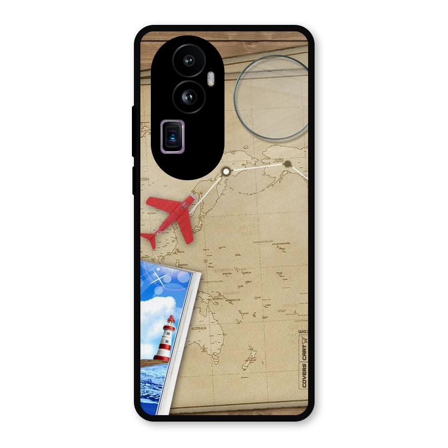 Summer Travel Metal Back Case for Oppo Reno10 Pro Plus