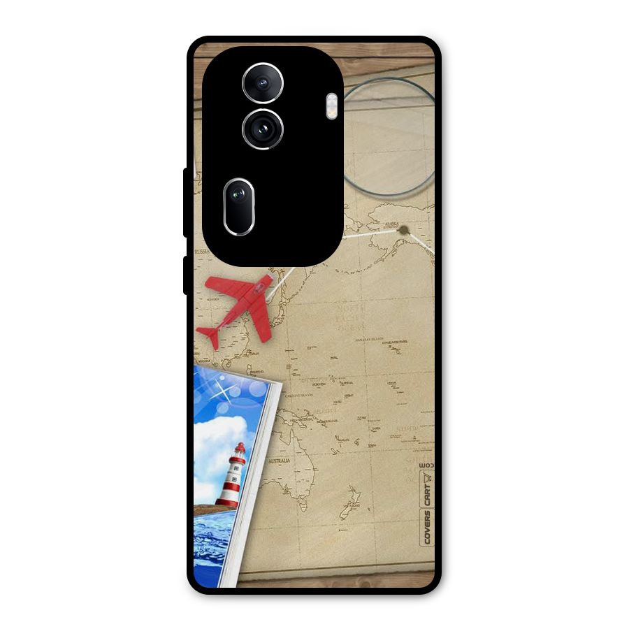 Summer Travel Metal Back Case for Oppo Reno11 Pro 5G