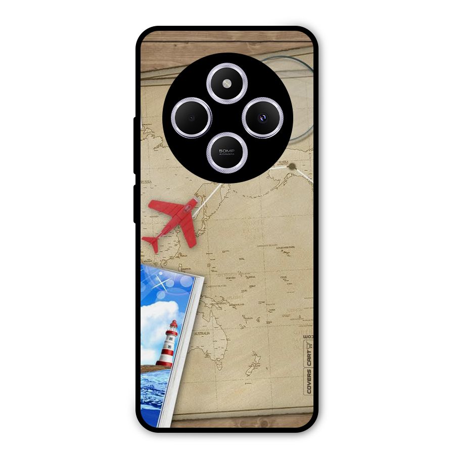 Summer Travel Metal Back Case for Poco C75 5G