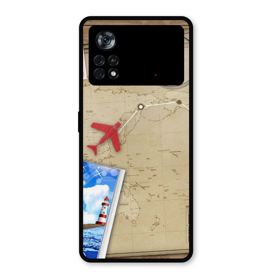 Summer Travel Metal Back Case for Poco X4 Pro 5G