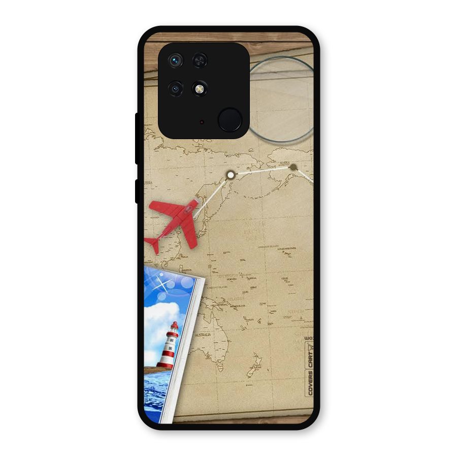 Summer Travel Metal Back Case for Redmi 10 Power