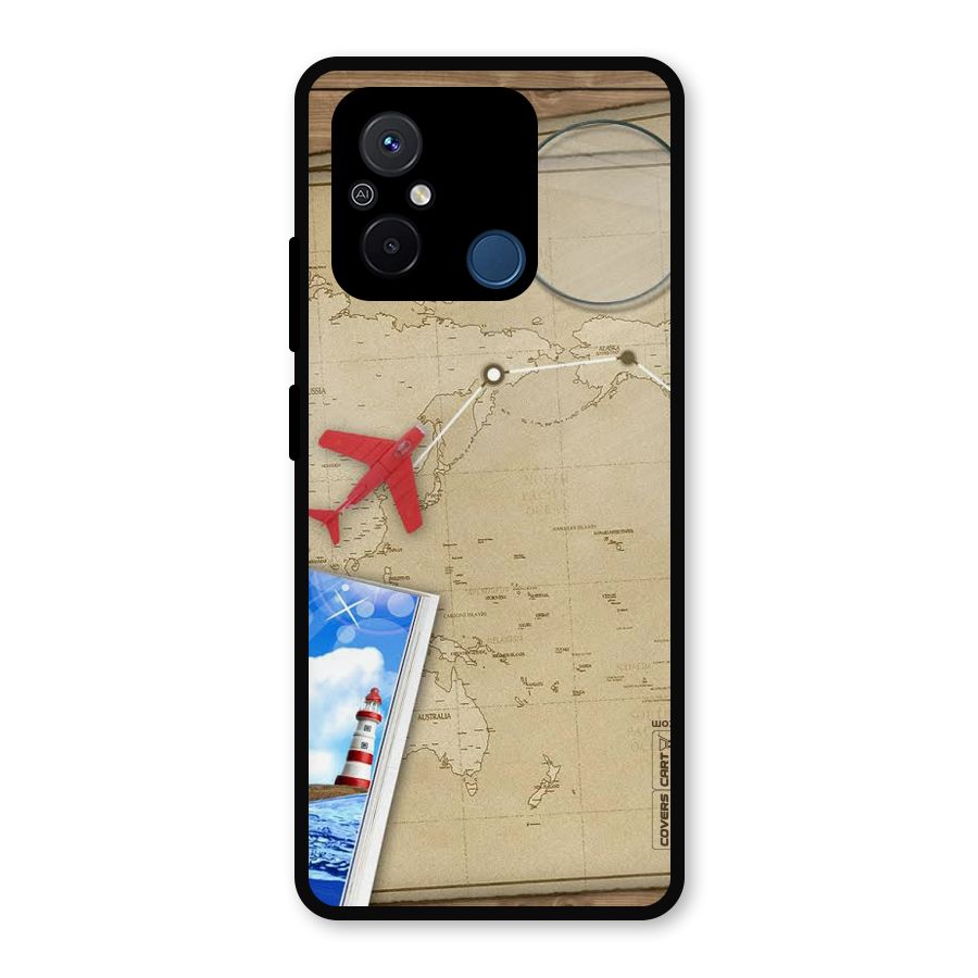 Summer Travel Metal Back Case for Redmi 12C