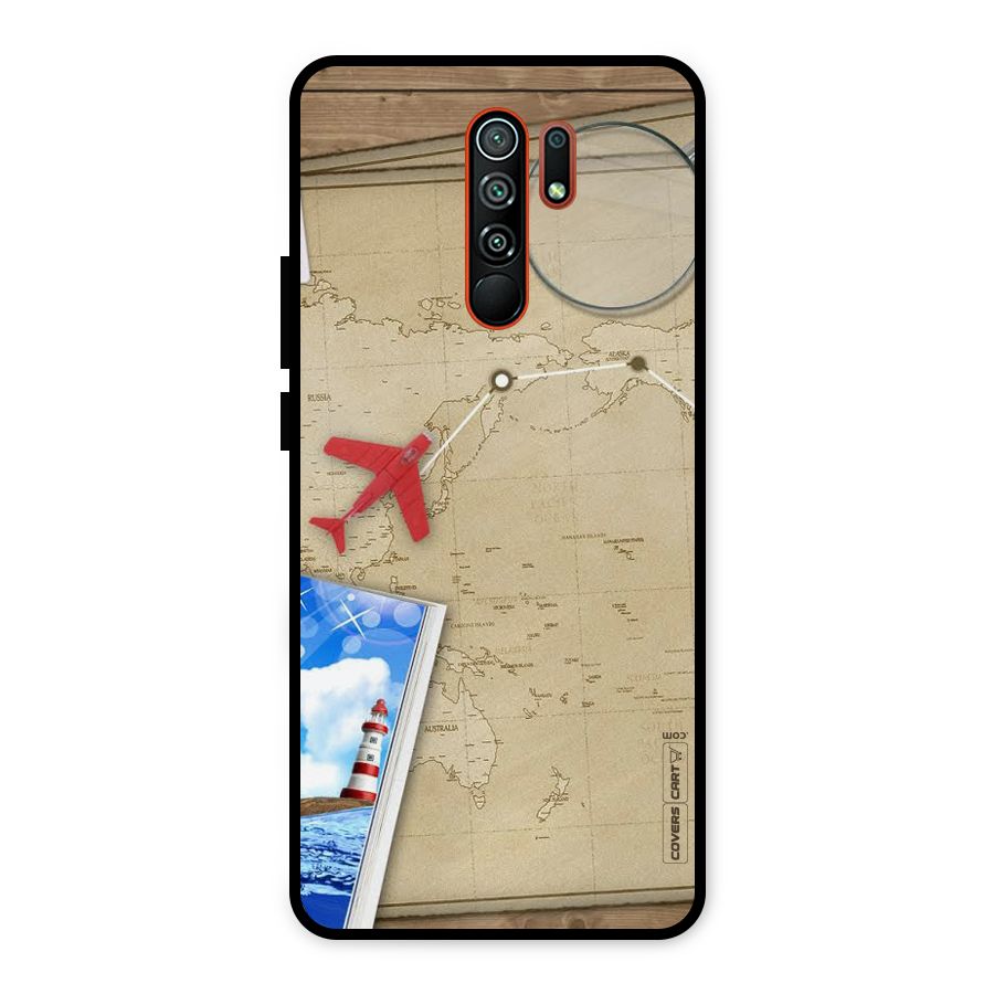 Summer Travel Metal Back Case for Redmi 9 Prime