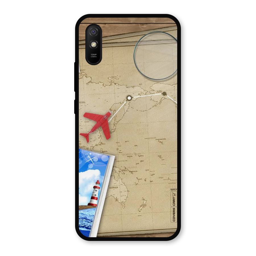 Summer Travel Metal Back Case for Redmi 9a