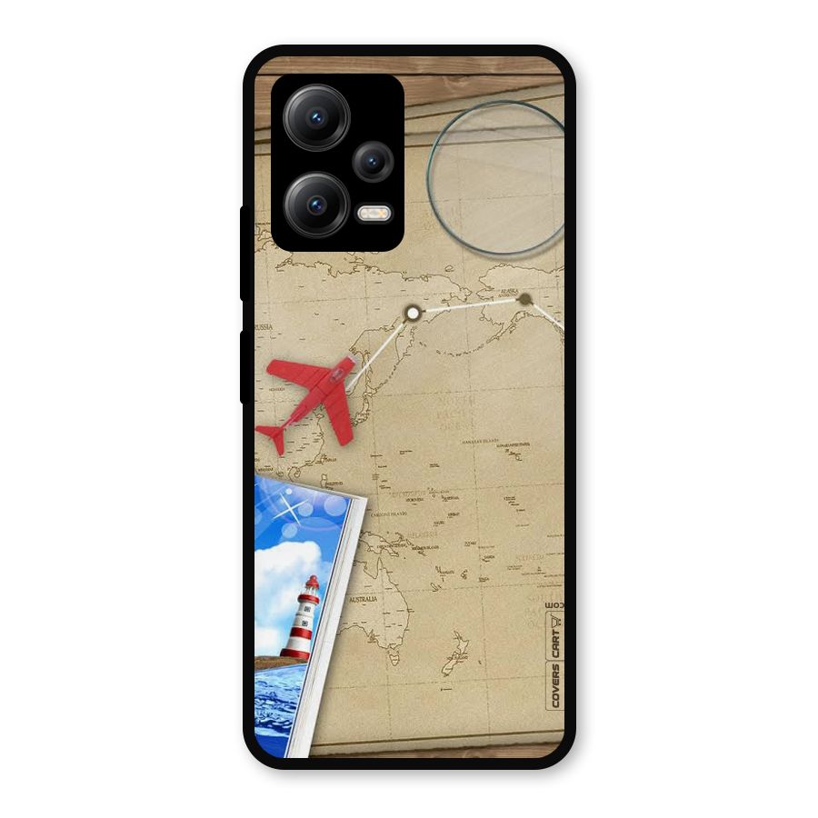 Summer Travel Metal Back Case for Redmi Note 12 5G