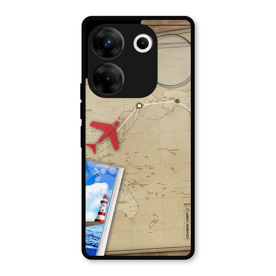 Summer Travel Metal Back Case for Tecno Camon 20