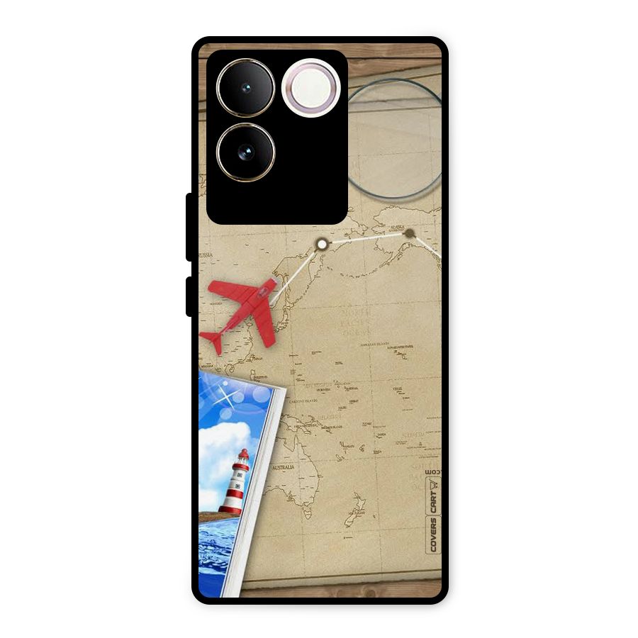Summer Travel Metal Back Case for Vivo T2 Pro
