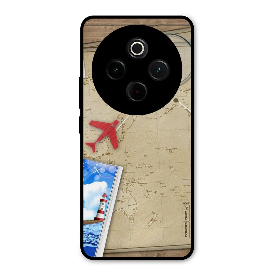 Summer Travel Metal Back Case for Vivo T4