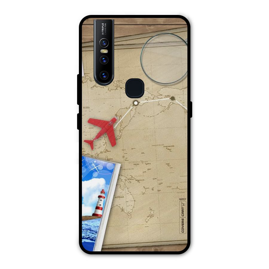 Summer Travel Metal Back Case for Vivo V15