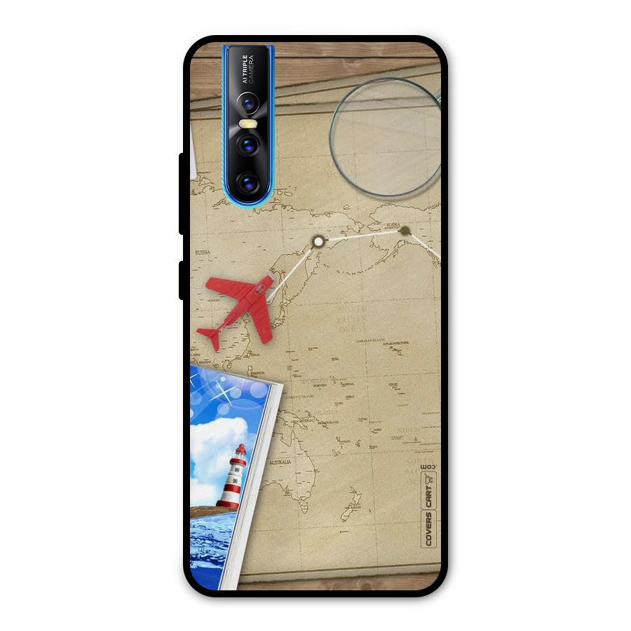 Summer Travel Metal Back Case for Vivo V15 Pro