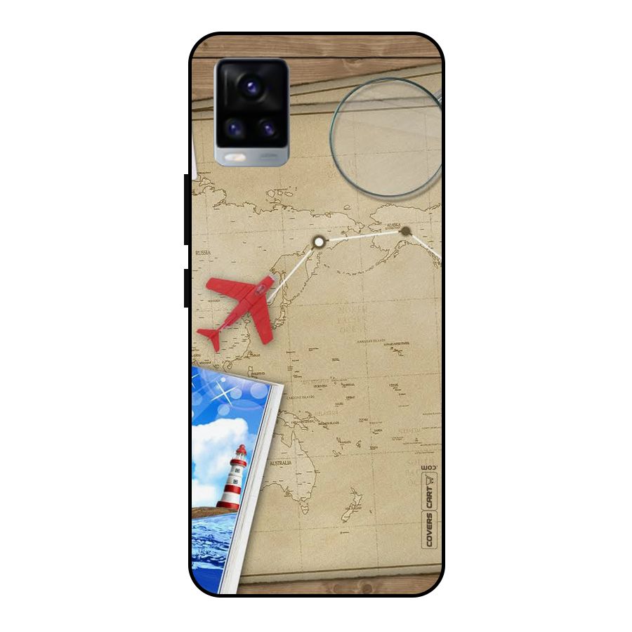 Summer Travel Metal Back Case for Vivo V20