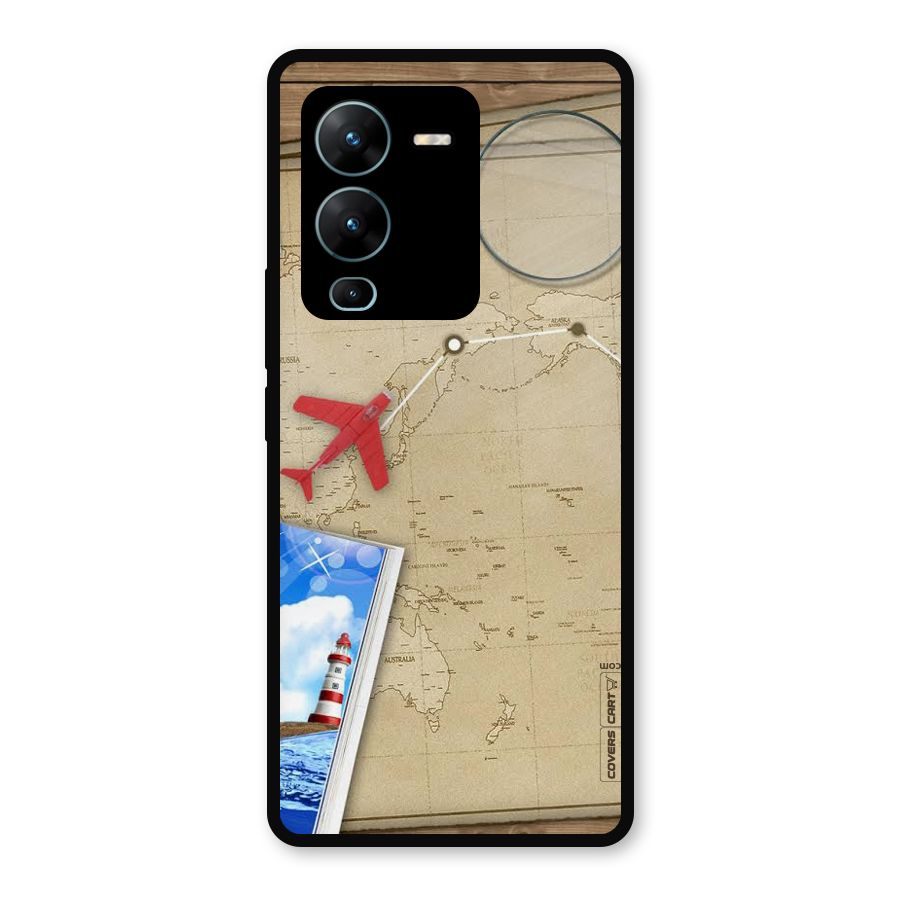 Summer Travel Metal Back Case for Vivo V25 Pro