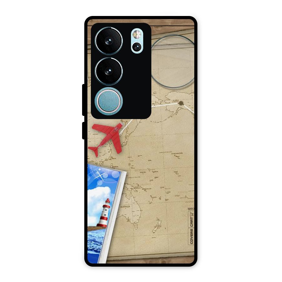 Summer Travel Metal Back Case for Vivo V29 Pro