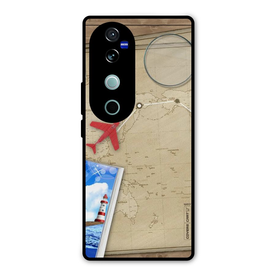 Summer Travel Metal Back Case for Vivo V40