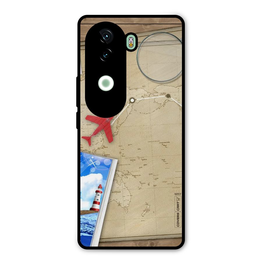 Summer Travel Metal Back Case for Vivo V40e