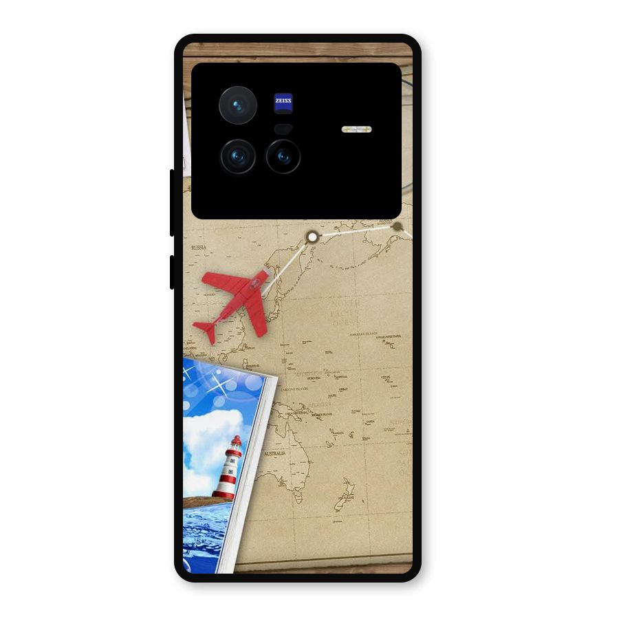 Summer Travel Metal Back Case for Vivo X80