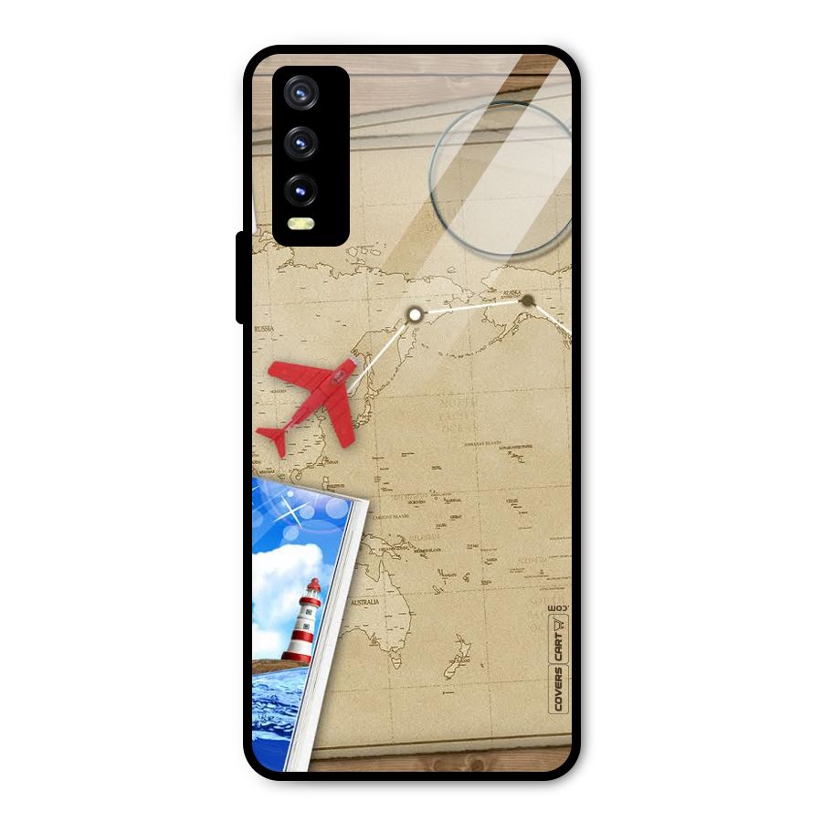 Summer Travel Metal Back Case for Vivo Y20 2021