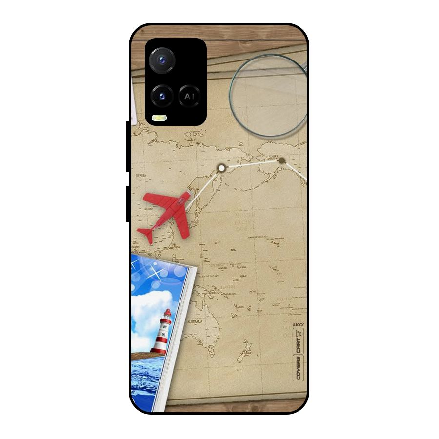 Summer Travel Metal Back Case for Vivo Y21