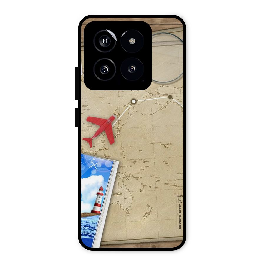 Summer Travel Metal Back Case for Xiaomi 14