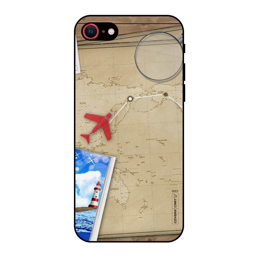 Summer Travel Metal Back Case for iPhone 7