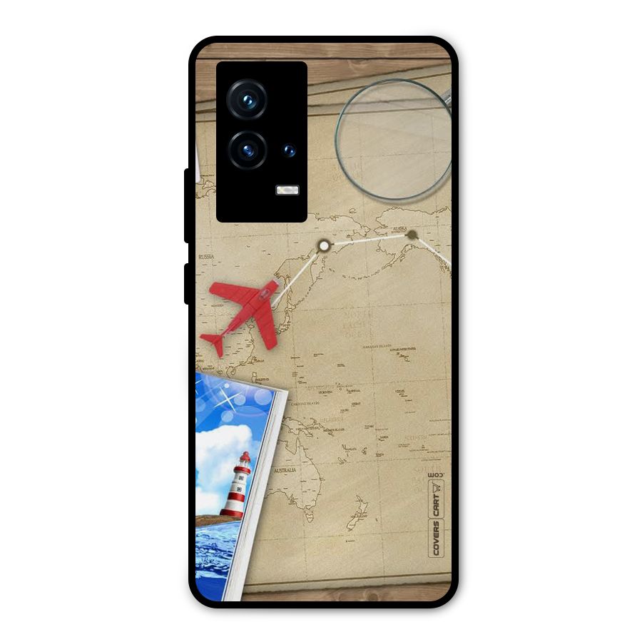 Summer Travel Metal Back Case for iQOO 9 5G
