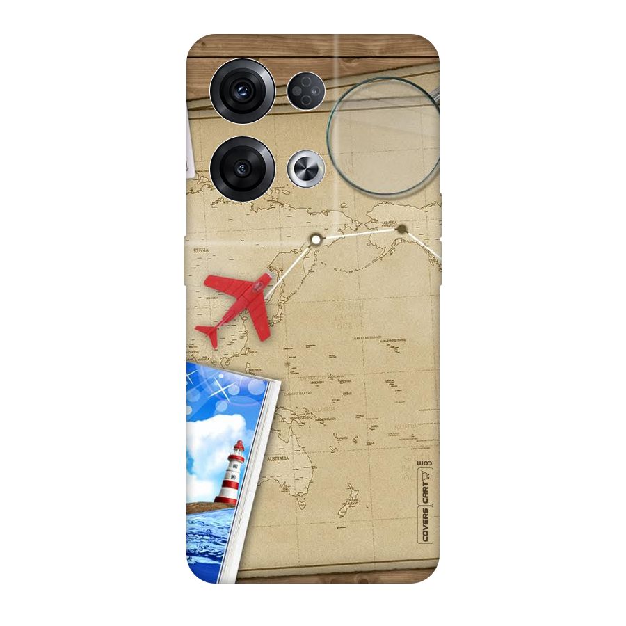 Summer Travel Original Polycarbonate Back Case for Oppo Reno8 Pro 5G