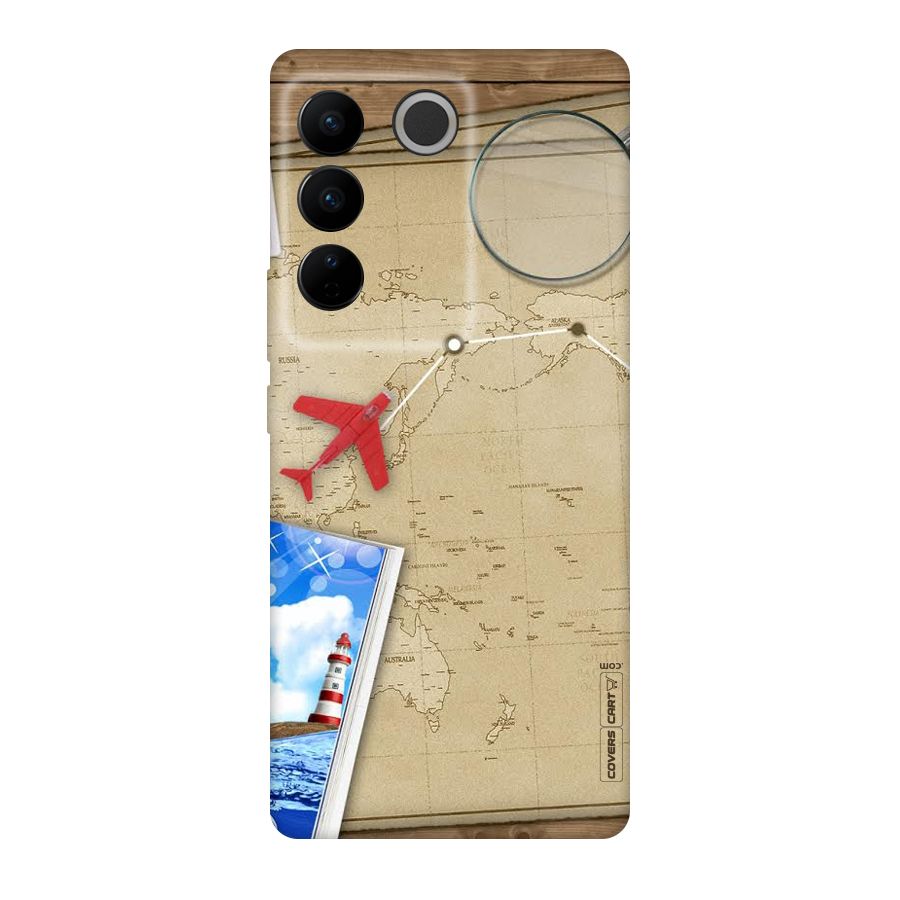 Summer Travel Original Polycarbonate Back Case for Vivo V27