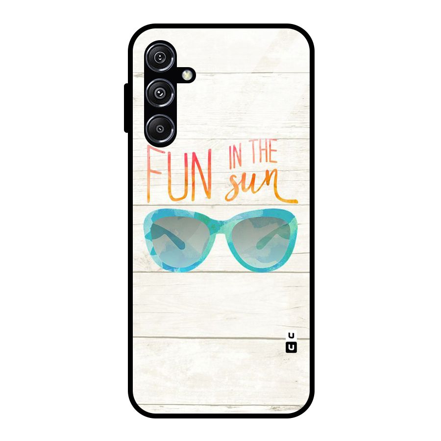 Sun Fun Glass Back Case for Galaxy M34 5G